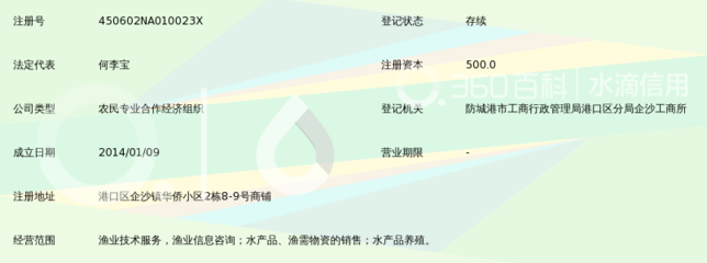 防城港市港口区侨信渔业专业合作社